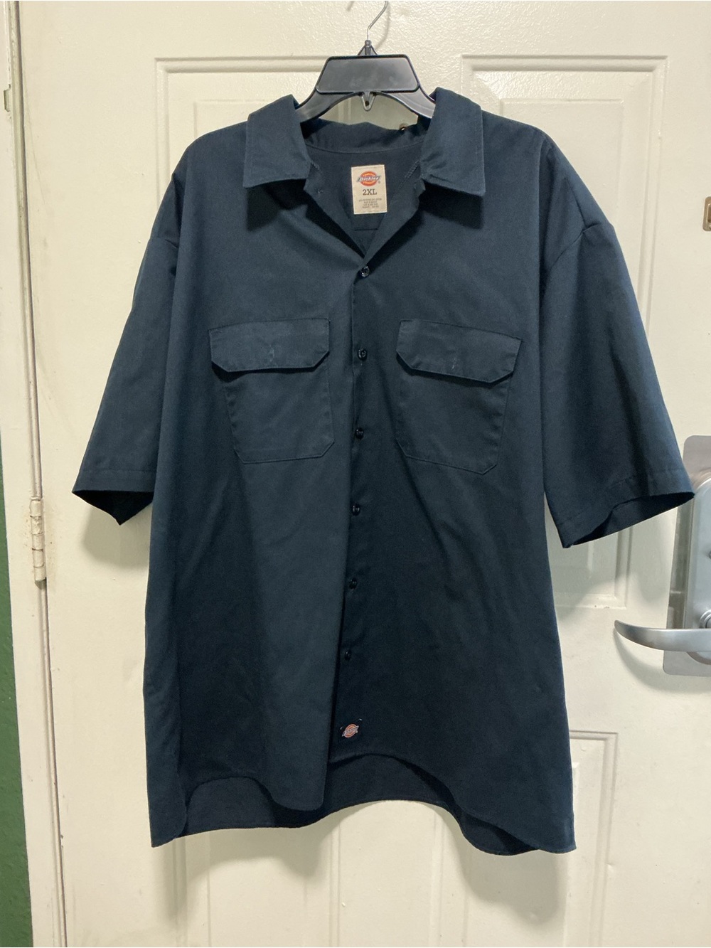 Dickies Men's Short Sleeve Button-Down Shirt - Black